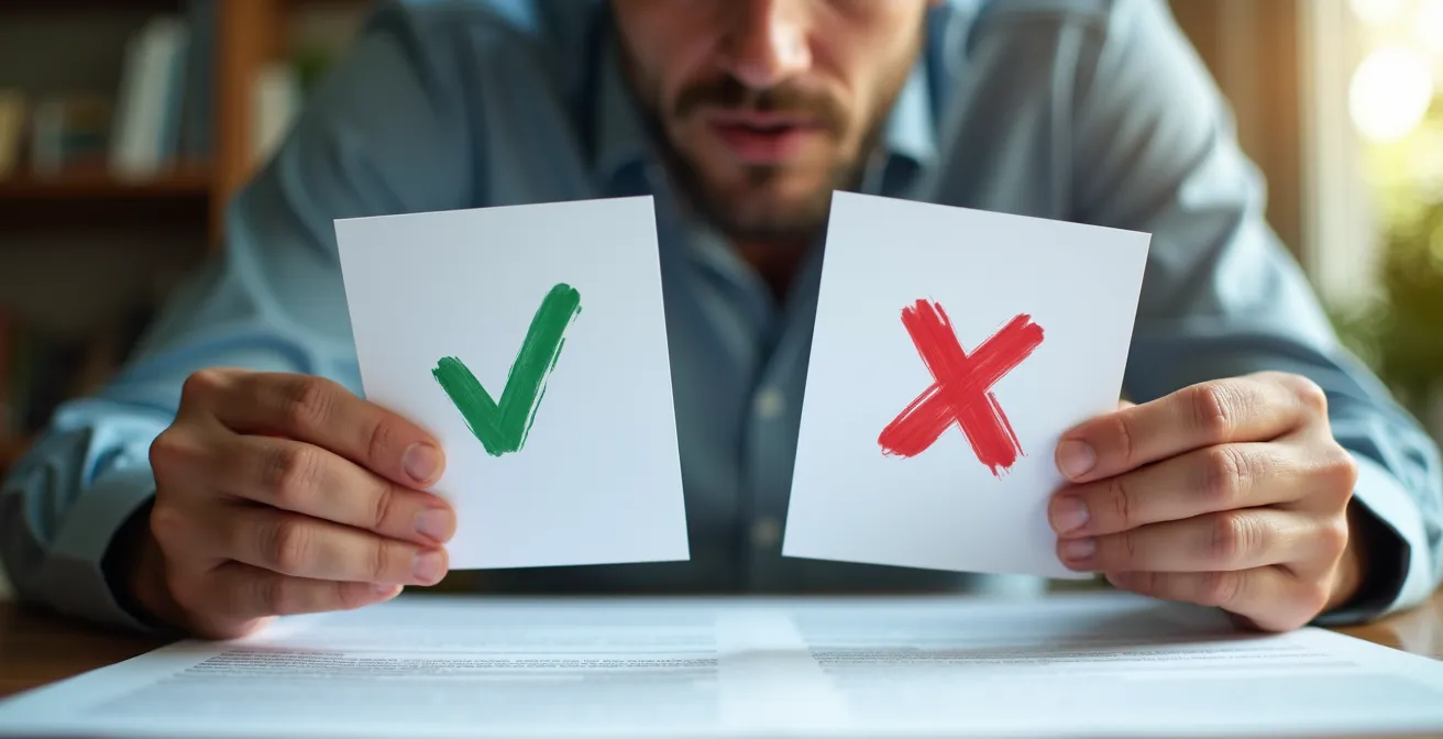 Comparaison visuelle entre un devis et un contrat d'assurance avec mise en évidence des écarts
