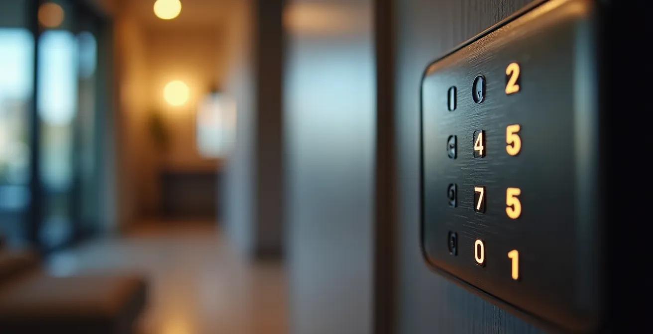 Dispositifs de sécurité modernes installés dans une maison contemporaine