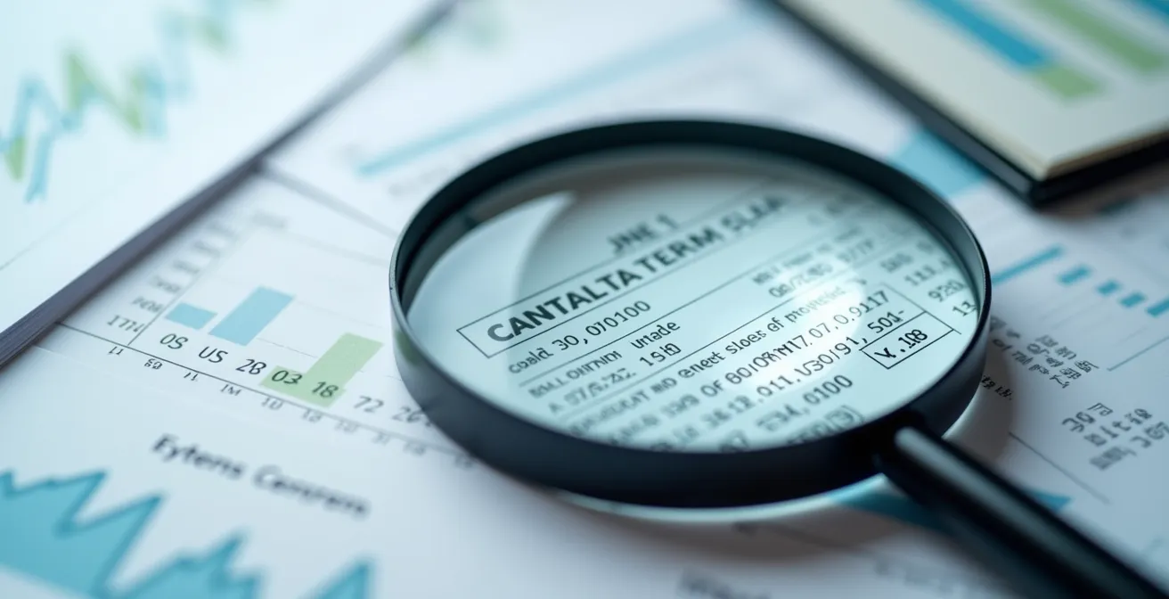 Examen détaillé de documents d'assurance avec loupe sur coefficient bonus